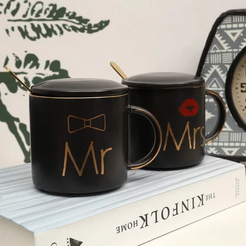 Miniatura 4 de Mr Mrs - Juego de tazas de café, compromiso, despedida de soltera, boda, recién casados, matrimonios, anniver-sary-regalos para parejas, novios