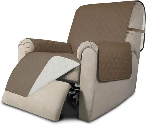 Miniatura 89 de Easy-Going - Funda para sofá, futón y sillón sin reposabrazos, reversible, resistente al agua, para mascotas y niños (azul oscuro/azul claro)