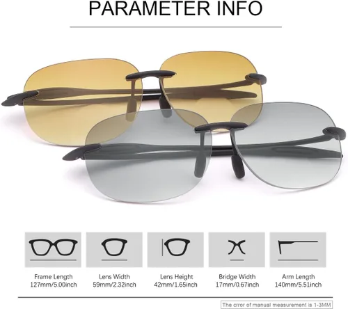 Miniatura 2 de YIMI Lentes de lectura bifocales anti-luz azul/UV400 para leer el sol lejos y cerca de doble uso para hombres y mujeres, gafas vintage, 2 paquetes