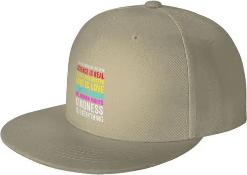 Miniatura 55 de Pride Flag in This House We Believe Science is Real Black Lives Matter Baseball Hats for Men Dad Hat,Black