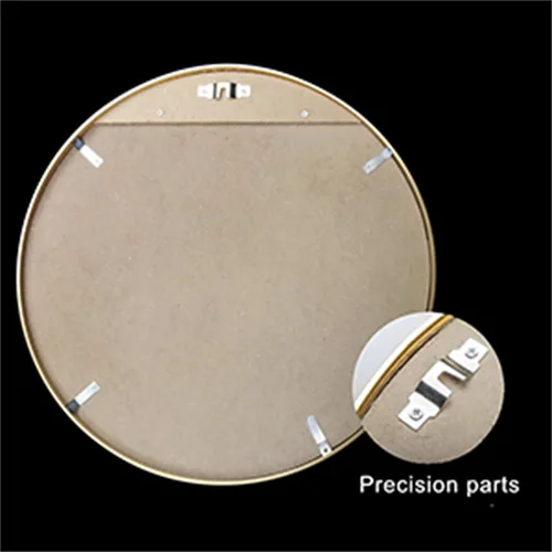 Miniatura 4 de 28" pared redondo círculo espejo baño maquillaje espejo vanidad - dorado