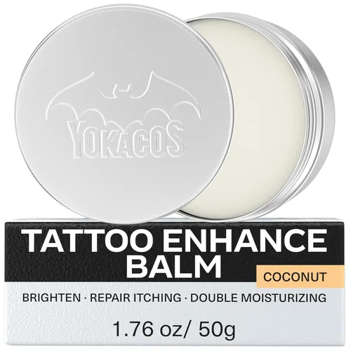 Bálsamo de cuidado posterior para tatuajes, para proteger nuevos tatuajes y rejuvenecer tatuajes antiguos, con aceite de coco, manteca de karité y