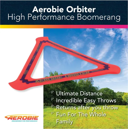 Miniatura 2 de Aerobie Orbirter - Boomerang de alto rendimiento, disco volador al aire libre, boomerang de regreso, anillo volador para fiestas infantiles