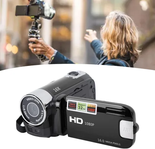 Miniatura 6 de XUMIUZIY Videocámara de video, grabadora de cámara digital 4K 48MP, videocámara de vlogging con pantalla giratoria de 2.7 pulgadas, zoom digital