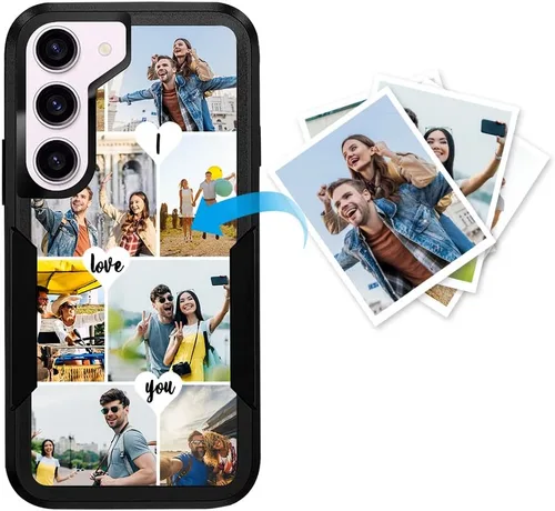 Miniatura 71 de Funda protectora personalizada para Samsung Galaxy S22 Ultra 5G (versión 2022), funda protectora de doble capa resistente con múltiples fotos, a