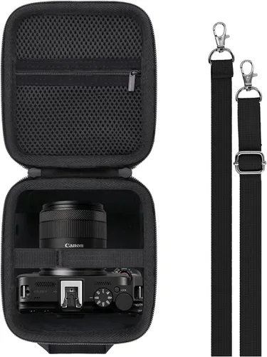 Funda para cámara puede usarse con Canon EOS R50 V con RF-S14-1.181 in F4-6.3 es lente STM PTZ, funda de transporte con correa para el hombro (funda