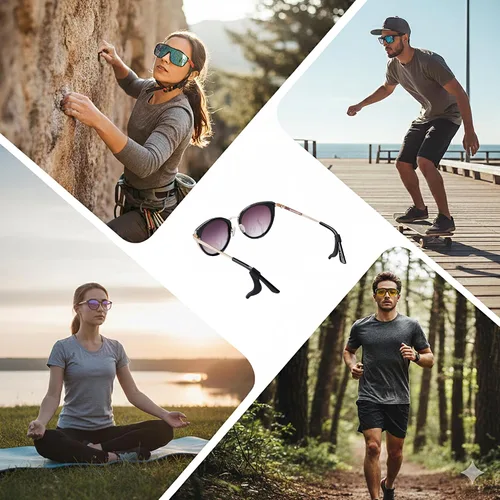Miniatura 7 de 20 pares de empuñaduras para lentes, soporte antideslizante, cojín de silicona suave para orejas, retenedor de manga, ganchos para deportes, lentes