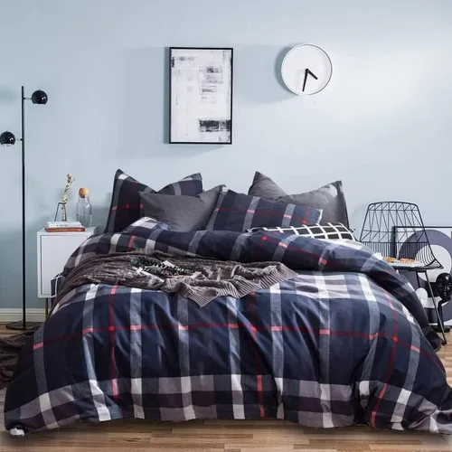 Miniatura 30 de Houseri - Juego de edredón azul, tamaño Queen, ropa de cama para mujeres y niñas, juego de edredón de color azul claro, tamaño Queen, para niños