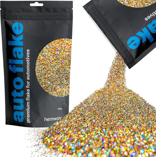 Miniatura 29 de Hemway Auto Flake Glitter FINE 1/64" 0.015" 0.4mm 375 micras Aditivo de Pintura en Hojuelas Metálicas 100g para uso con Pintura en Aerosol para Azul