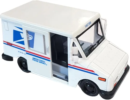 Miniatura 8 de Zugar Land Camión de entrega de correo de servicio postal estadounidense fundido a presión (5 pulgadas) camión de metal de oficina de correos
