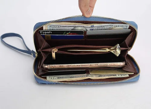 Miniatura 6 de Juego de bolso de hombro y cartera Hobo naranja por MKF Collection