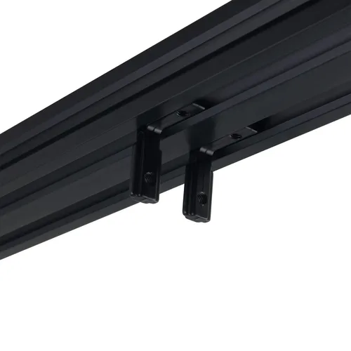 Miniatura 2 de Extrusión de perfil de aluminio 2040 39.370 in 2 piezas ranura en V negro estándar europeo anodizado perfil de aluminio CNC 4 juegos de conectores