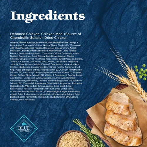 Miniatura 5 de Blue Buffalo Wilderness alimento seco para control de peso de perros adultos con pollo real más cereales saludables, receta alta en proteínas, hecho
