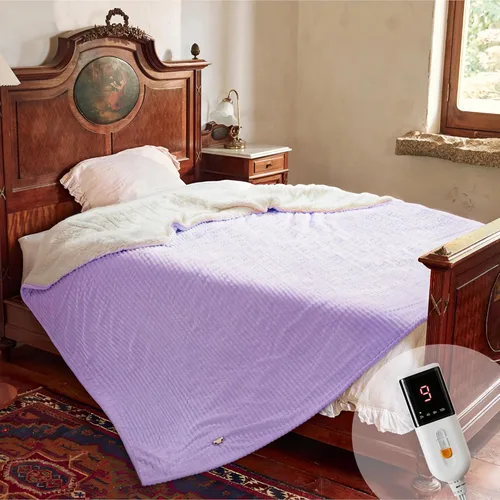 Miniatura 20 de Texciting Manta térmica eléctrica de 50 x 60 pulgadas, con 5 ajustes de calor, 3 horas de apagado automático, certificado ETL, lavable a máquina Rosa