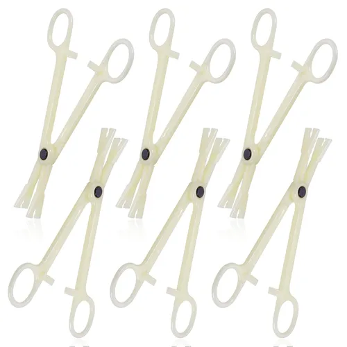 Miniatura 8 de Piercing Clamps - Autdor 10Pcs Piercing Forceps Rounded Slotted Disposable Piercing Clamps Septum Forceps for Lip Navel Tongue Belly Ear Nose