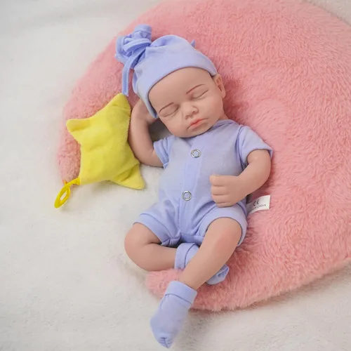 Miniatura 13 de Muñecas de Bebé Reborn de Silicona Completa de 12 pulgadas, Muñecas de Recién Nacido Realistas 1:1 Sin Vinilo Muñecas Reborn de Niño Realistas
