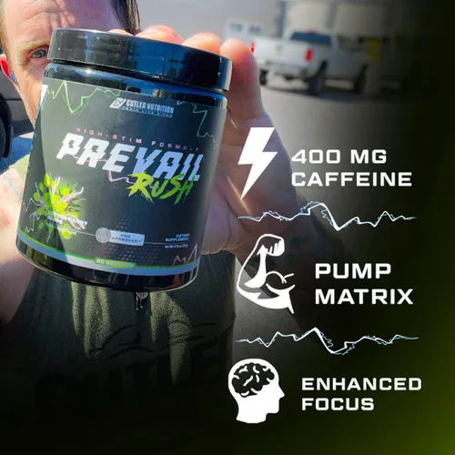 Miniatura 3 de Cutler Nutrition High Stim - Polvo de preentrenamiento Prevail Rush preentrenamiento para hombres y mujeres para bombas intensas, energía