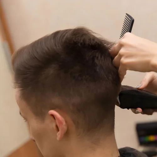 Miniatura 6 de Peine profesional negro de burlas, dientes finos y anchos + peine de pelo de cola de rata para todo tipo de cabello, paquete de 2