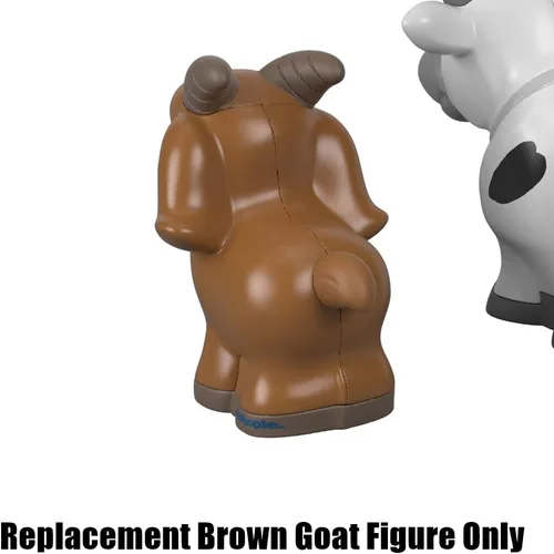 Miniatura 4 de Pieza de repuesto para el juego Fisher-Price Little People Farm Animal Friends - GFL21 ~ Figura de repuesto de cabra marrón