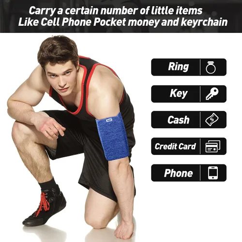 Miniatura 4 de 3 pulseras de teléfono para correr para hombres y mujeres, bandas universales para teléfonos de menos de 7 pulgadas, bandas de brazo para teléfono