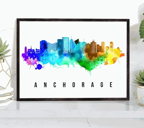 Miniatura 49 de Pera Print Rochester Skyline New York Póster, pintura de paisaje urbano de Nueva York, impresión de paisaje urbano y monumentos, arte de pared