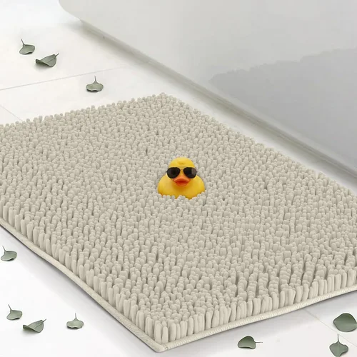 Miniatura 24 de ITSOFT Alfombra de Felpa para Baño 59x21 pulgadas, Tapetes de Baño Absorbentes Lavables a Máquina Antideslizantes, de Secado Rápido, Alfombras