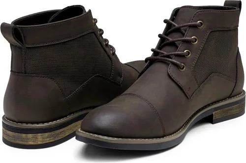 Miniatura 4 de Jousen Mens Boots Retro Casual Boots for Men Cap Toe Boots for Men