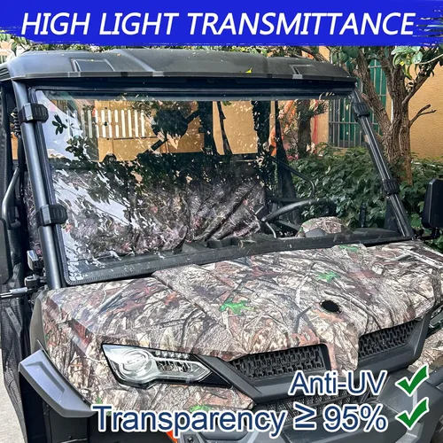 Miniatura 6 de StarknightMT Parabrisas UFORCE 1000 resistente a los arañazos – Parabrisas UFORCE compatible con CFMOTO UFORCE 1000/1000 XL 2019-2025, resistente