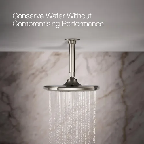 Miniatura 4 de Kohler 27051-SN Occasion® Cabezal de lluvia de una sola función de 8", 2.5 gpm, níquel pulido Níquel pulido vibrante