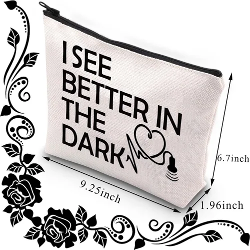 Miniatura 2 de BDPWSS Bolsa de maquillaje para ecografía, regalo para radiólogo, para ecografía, veo mejor en la oscuridad, regalo para técnico de ultrasonido, Ver