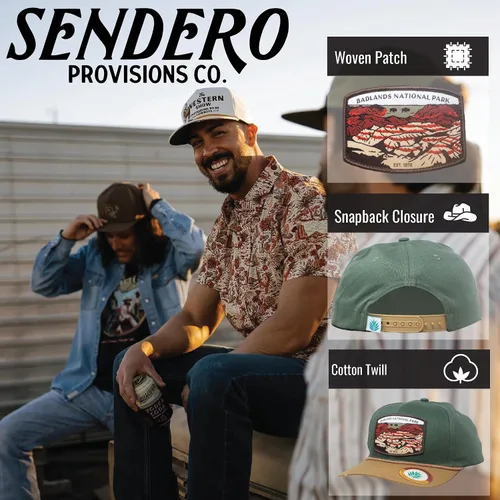 Miniatura 2 de Sendero Provisions Co. National Park - Sombrero de cuerda trenzada Snapback Collection