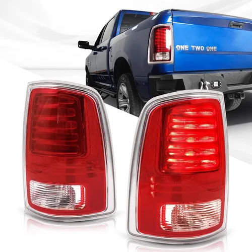 Miniatura 8 de FIONE - PARA Dodge Ram 1500 Ensamble de luces traseras 2013-2018, 2500 y 3500 Luz trasera 2014-2018 Nueva mejora LED Luz trasera con bombillas, Lado
