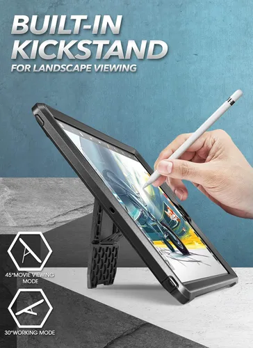 Miniatura 2 de SUPCASE Funda para iPad de 9ª Generación con Protector de Pantalla (Unicorn Beetle Pro), [Soporte Integrado] Funda Protectora Resistente de Servicio