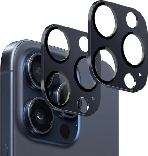 Miniatura 22 de SAHARA ZeroDamage ZD00049 - Protector de lente de cámara de vidrio flexible HD para iPhone 13 Pro y Pro Max (paquete de 2), color negro
