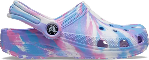 Miniatura 5 de Crocs Zuecos clásicos unisex para niños con teñido anudado marmoleado