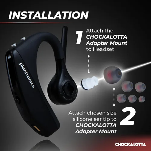 Miniatura 6 de Paquete de 1 adaptador de punta intrauditiva compatible con auriculares Plantronics Poly Voyager 5200 y Voyager Legend