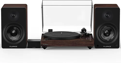 Miniatura 12 de Fluance Reference RT82 Tocadiscos de vinilo de alta fidelidad con preamplificador de fono PA10 y altavoces Ai61 de 6,5 pulgadas, cartucho Ortofon