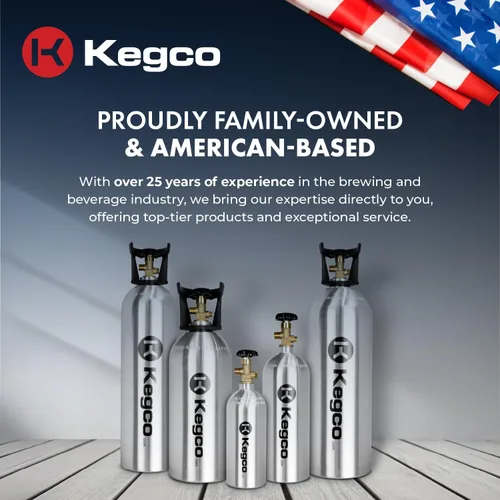 Miniatura 8 de Kegco Cilindro de Co2 Tanque de Aluminio de 10 lb