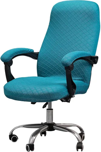 Miniatura 40 de Melaluxe Funda para silla de oficina con fundas para reposabrazos, funda elástica universal para silla de escritorio, fundas para silla