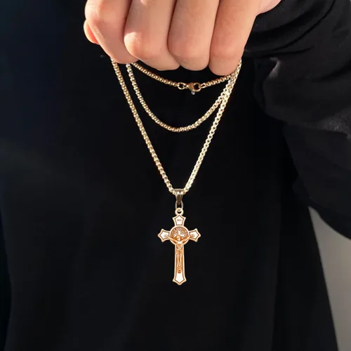 Miniatura 6 de 30 dijes de plata antigua con cruz de Jesús crucifijo y Cristo para hacer manualidades, accesorios para bricolaje, collar, pulsera