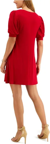 Miniatura 2 de MSK Vestido tubo de punto con mangas abullonadas para mujer