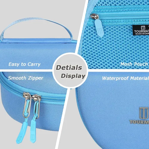 Miniatura 4 de Tourmate Funda de viaje rígida para auriculares inalámbricos Philips K4206 para niños, iClever HS19 RORSOU R10 para niños, bolsa de almacenamiento