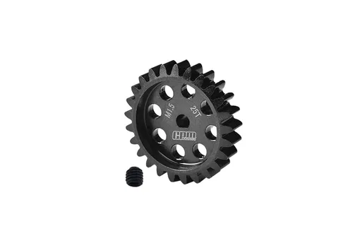GPM Upgrades 40Cr Steel Motor Gear 25T para 1/5 X Maxx 6S Monster Truck (77076-4)/ 1/5 XMaxx 8S Monster Truck (77086-4)/ 1/6 4Wd Xrt 8S (78086-4) RC