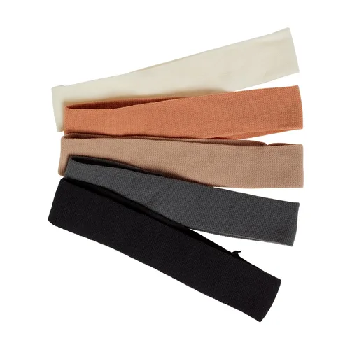 Miniatura 4 de Goody Envolturas básicas para la cabeza, 6 unidades, tonos neutros, sujeción suave sin daños, bandas elásticas para la cabeza para mujeres