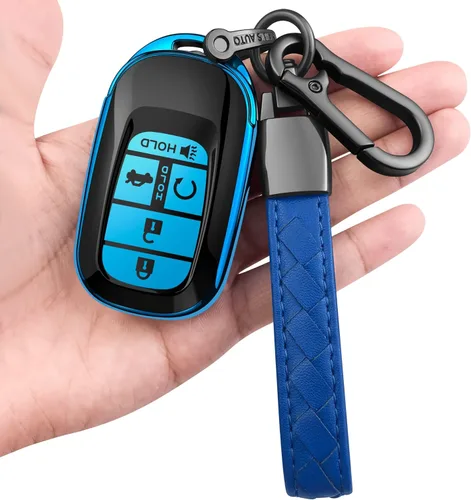 Miniatura 13 de Funda para llavero Honda con llavero de cuero TPU suave, protección completa, para 2022, 2023, 2024, 2025, Civic Accord HR-V Pilot CR-V, carcasa
