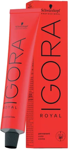 Miniatura 2 de Schwarzkopf - Tinte permanente para el cabello Igora Royal 6-88, rubio rojo extra oscuro, 2.1 onzas