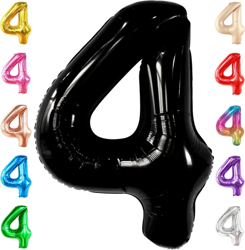 Miniatura 105 de Globo gigante plateado del número 0 de 40 pulgadas – Globo Mylar del número 0 Globo plateado 0 para decoraciones de fiesta Globo plateado