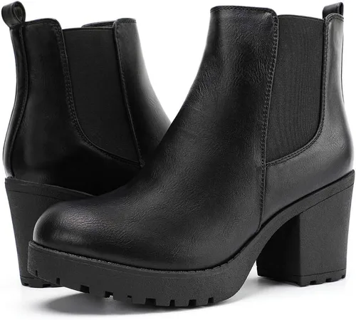 Miniatura 6 de Botas de tobillo para mujer, de plataforma, se ponen fácilmente