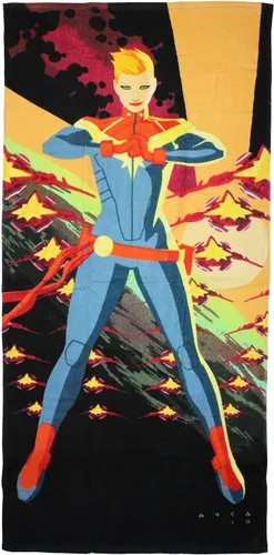 Miniatura 5 de Seven Times Six Marvel Comics Captain Marvel Power Pose - Toalla de playa (59 x 29 pulgadas)