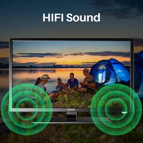 Miniatura 5 de SYLVOX TV RV de 19 pulgadas, Smart 12V HDTV con reproductor de DVD, opciones de alimentación dual (12V CC/AC), compatibilidad con Google OS y Google
